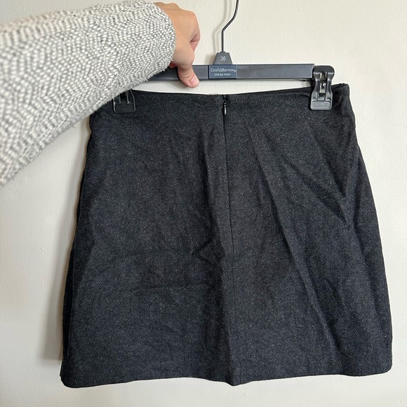 Cashmere Wool Wilfred Aritzia Grey Mini Skirt Babaton - Picture 7 of 9